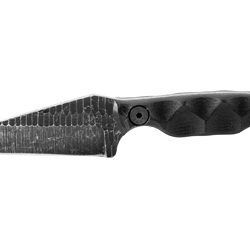 Stroup Knives Mini, Fixed Blade Knife, 3" Clip Point Blade, 1095 High Ca...