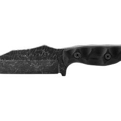 Stroup Knives TU1, Fixed Blade Knife, 4.5" Clip Point Blade, 1095 High C...