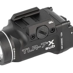Streamlight TLR-7X Sub Weaponlight, 500 Lumens, Black, Fits Glock 43X/48