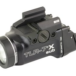 Streamlight TLR-7 X Sub Weaponlight, 500 Lumens, Black, For Sig P365/XL