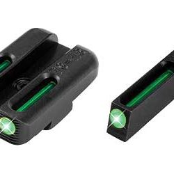 TRUGLO Brite-Site Tritium/Fiber Optic Sight, Fits Glock 42/43, Green Finish