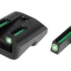 TRUGLO Brite-Site Tritium/Fiber Optic Sight, Fits 1911 Government, Green