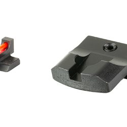TRUGLO Fiber Optic Pro, Sight Set, For S&W M&P, Black Rear Sight and Red Front