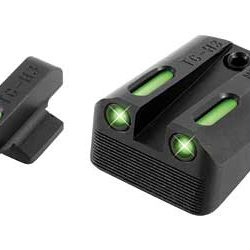 TRUGLO Brite-Site TFX, Sight, Fits 1911 Officer 3", Tritium/Fiber-Optic, Day/...
