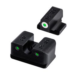 TRUGLO Tritium Pro, Sight Set, Fits FNX 40, Green Tritium, White Ring on Fron...