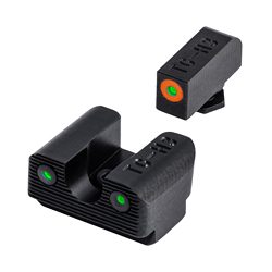 TRUGLO Tritium Pro, Sight Set, Fits Glock 42/43/43X, Green Tritium, Orange Ri...