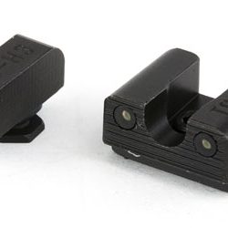 TRUGLO Tritium Pro Sight, Fits Glock 42/43, Large White Focus-Lock Ring on Fr...