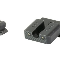 TRUGLO Tritium Pro, Sight Set, For S&W M&P, Green Tritium, White Ring on Fron...