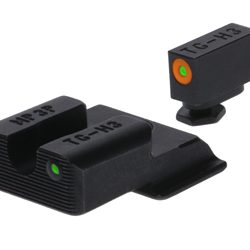 TRUGLO Tritium Pro, Sight Set, For S&W EZ 380, Green Tritium, Orange Ring on ...