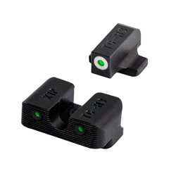 TRUGLO Tritium Pro, Sight Set, Taurus Millenium/Slim, Green Tritium, White Ri...