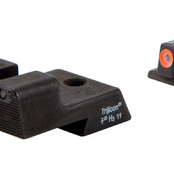 Trijicon HD Tritium Sight, Fits Colt 1911, Orange Outline, Novak Low Mount Do...