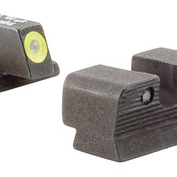 Trijicon HD Night Sight Set, 3 Dot Green Tritium With Yellow Front Outline, F...
