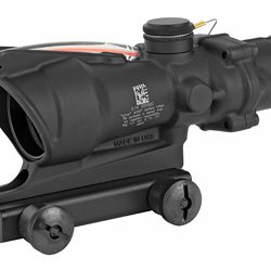 Trijicon ACOG Rifle Scope, 4X32, Red Horseshoe .223 Illuminated Reticle, Incl...