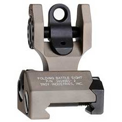 TROY Industries BattleSight, Folding Rear Sight, Flat Dark Earth Finish