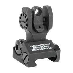 TROY Industries BattleSight, Folding Rear Sight, Tritium, Black Finish