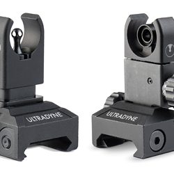 Ultradyne USA C4 Front and Rear Sight Combo, Fits Picatinny Rails, Black, 4.7...