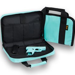 US PeaceKeeper Attache, Pistol Case, 12.5"x6.5", 600 Denier Polyester, Robins...
