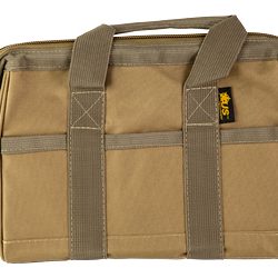 US PeaceKeeper Ammo Bag, Range Bag, 12"x9"x7", 600 Denier Polyester, Tan