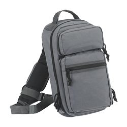 US PeaceKeeper EDC Sling Pack, Shoulder Bag, Urban Gray, 600 Denier Polyester...