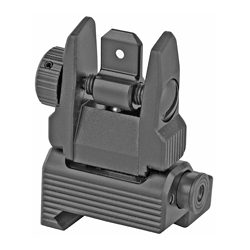 Leapers, Inc. - UTG Accu-Sync Spring-loaded AR15 Flip-up Rear Sight, Black