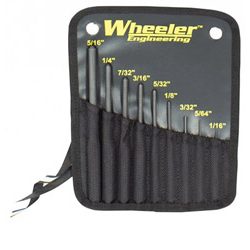 Wheeler Roll Pin Punch Set Tool, 9 piece set