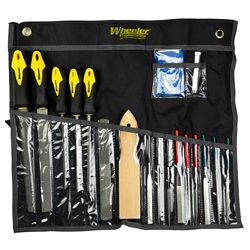Wheeler Professional Gunsmithing File Set, 18 Piece, Includes Carrying C...