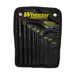 Wheeler Roll Pin Starter Set, 9 Piece, Hardened Steel, Black, Includes N...