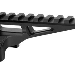 Warne Diving Board, 34mm, Fits Warne Skyline Mount, Anodized Finish, Black