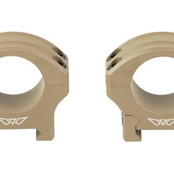Warne HyperLite Rings, 1" Low, Matte Finish, Flat Dark Earth, Fits Picatinny