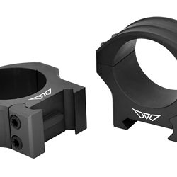 Warne HyperLite Rings, 30mm Low, Matte Finish, Black