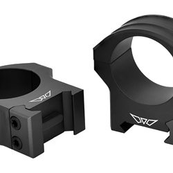 Warne HyperLite Rings, 30mm Medium, Matte Finish, Black