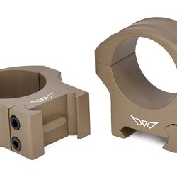 Warne HyperLite Rings, 30mm High, Matte Finish, Flat Dark Earth, Fits Picatinny