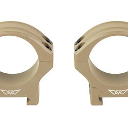 Warne HyperLite Rings, 34mm Low, Matte Finish, Flat Dark Earth, Fits Picatinny