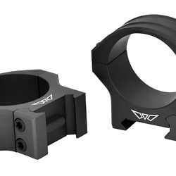 Warne HyperLite Rings, 34mm Low, Matte Finish, Black