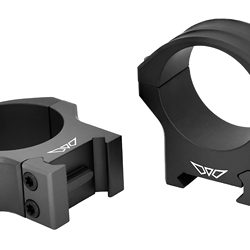 Warne HyperLite Rings, 34mm Medium, Matte Finish, Black