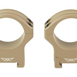Warne HyperLite Rings, 34mm High, Matte Finish, Flat Dark Earth, Fits Picatinny