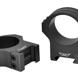 Warne HyperLite Rings, 34mm High, Matte Finish, Black