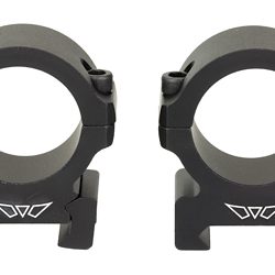Warne Vapor Horizontal, 30mm, Medium Rings, Matte Finish, Black, Fits Picatinny