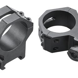 Weaver 4 Hole Tactical, 30mm High Rings, Fits Picatinny, Matte Finish, Black
