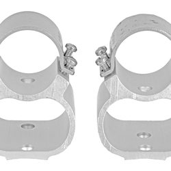 Weaver See-Thru Mount, For Ruger 10/22, Symmetrical Caps, Silver Finish