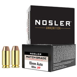 Nosler 10mm Auto 180gr - 20 Rounds